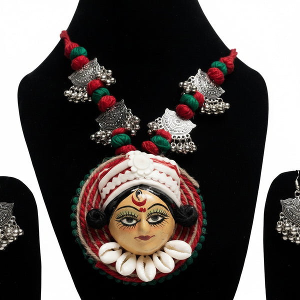 Durga Folk Art Necklace Set