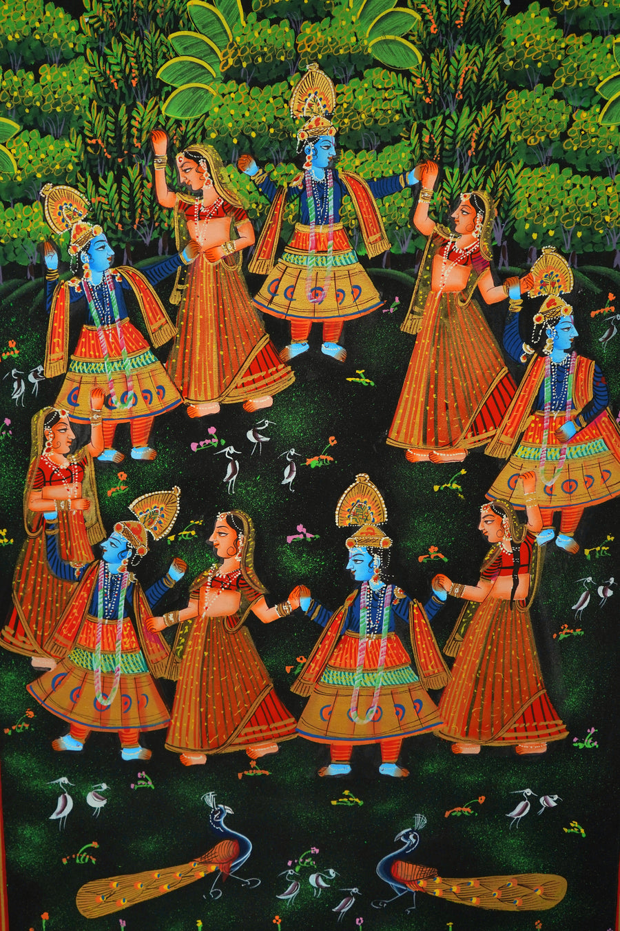 Raas Chakra of Radha & Krishna– Pichwai Painting