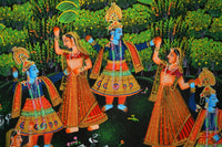 Raas Chakra of Radha & Krishna– Pichwai Painting