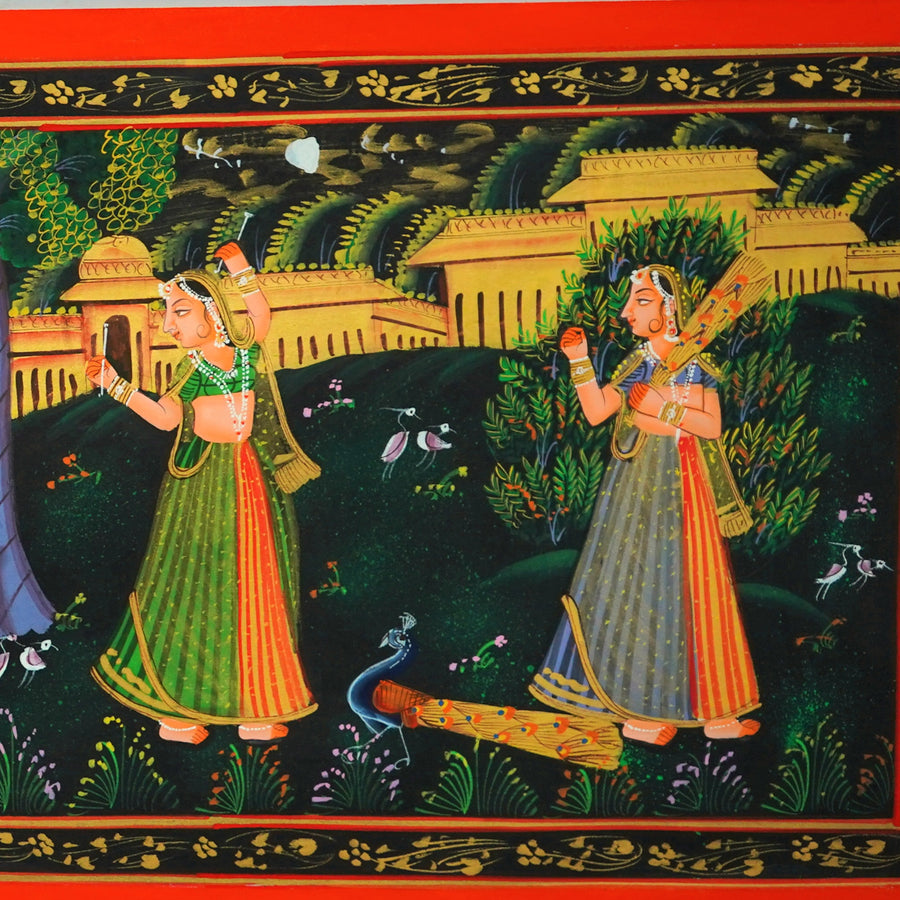 Jhulan Leela – Pichwai Painting
