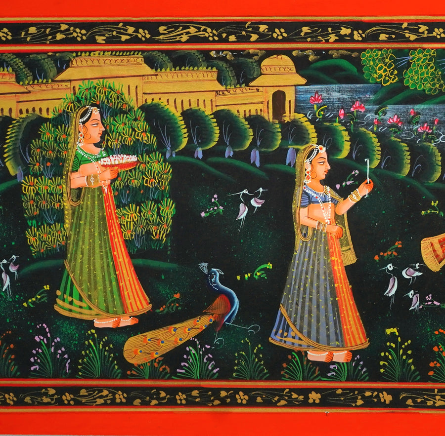 Jhulan Leela – Pichwai Painting