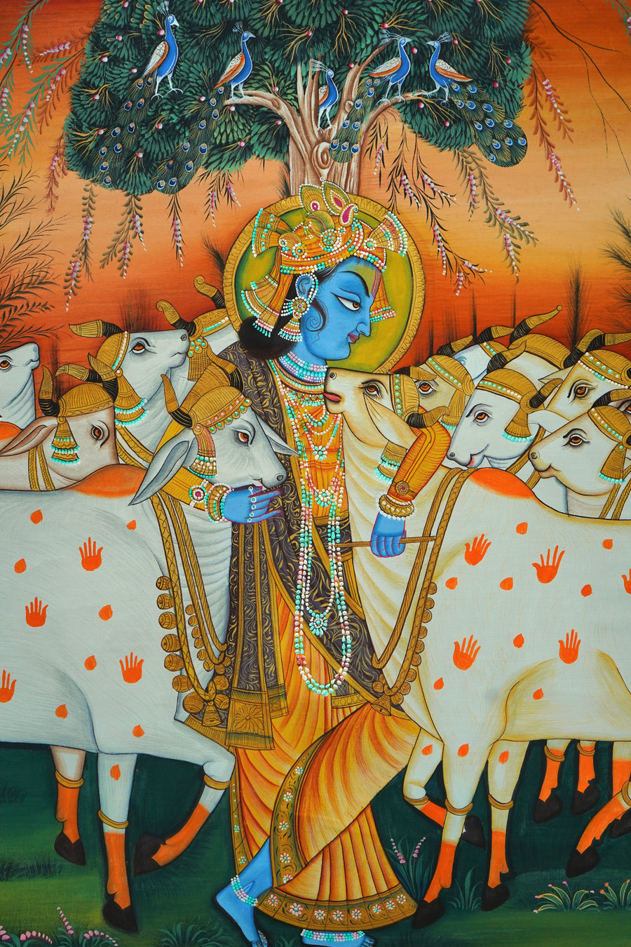 Murlidhar with Cows – Pichwai Painting