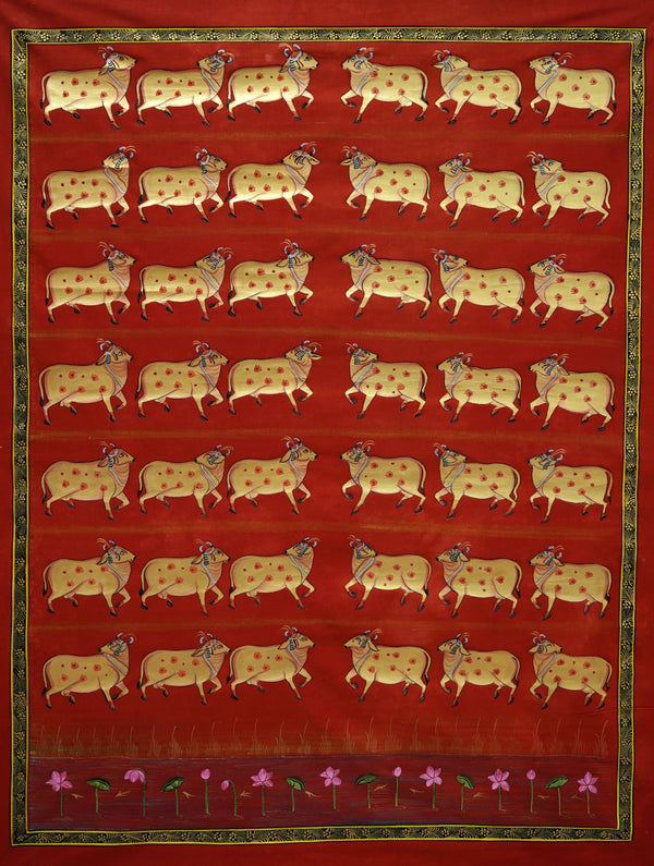 Vrindavan Gau Vatika – Pichwai Painting