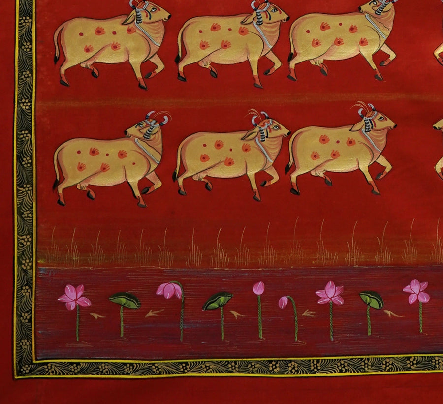 Vrindavan Gau Vatika – Pichwai Painting