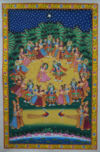 Radhe Krishna and Gopi – Pichwai Painting