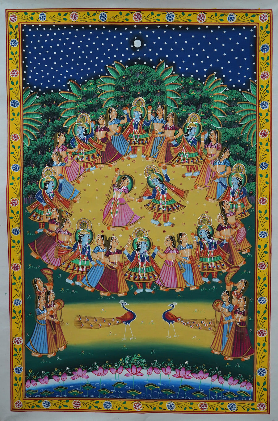 Radhe Krishna and Gopi – Pichwai Painting