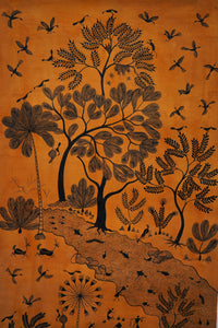 The Forest Journey - Warli Painting