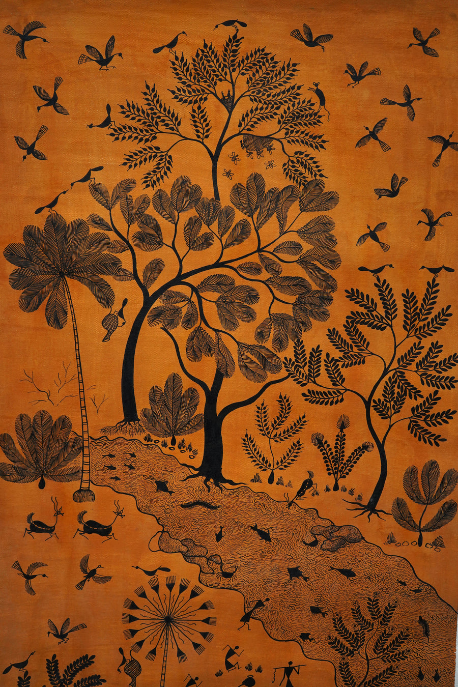 The Forest Journey - Warli Painting