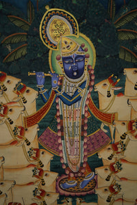 Devotional Shrinathji – Antique Pichwai Painting