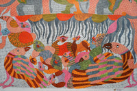 Tree and Animals – Gond Paper Painting