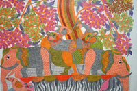 Tree and Animals – Gond Paper Painting