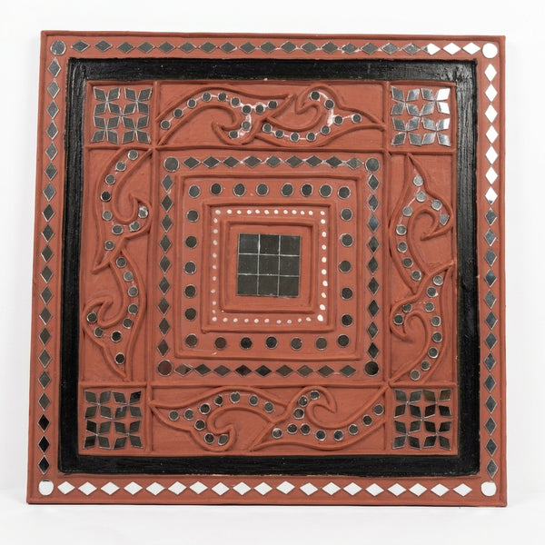 Traditional Lippan Mirror Wall Art