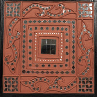 Traditional Lippan Mirror Wall Art
