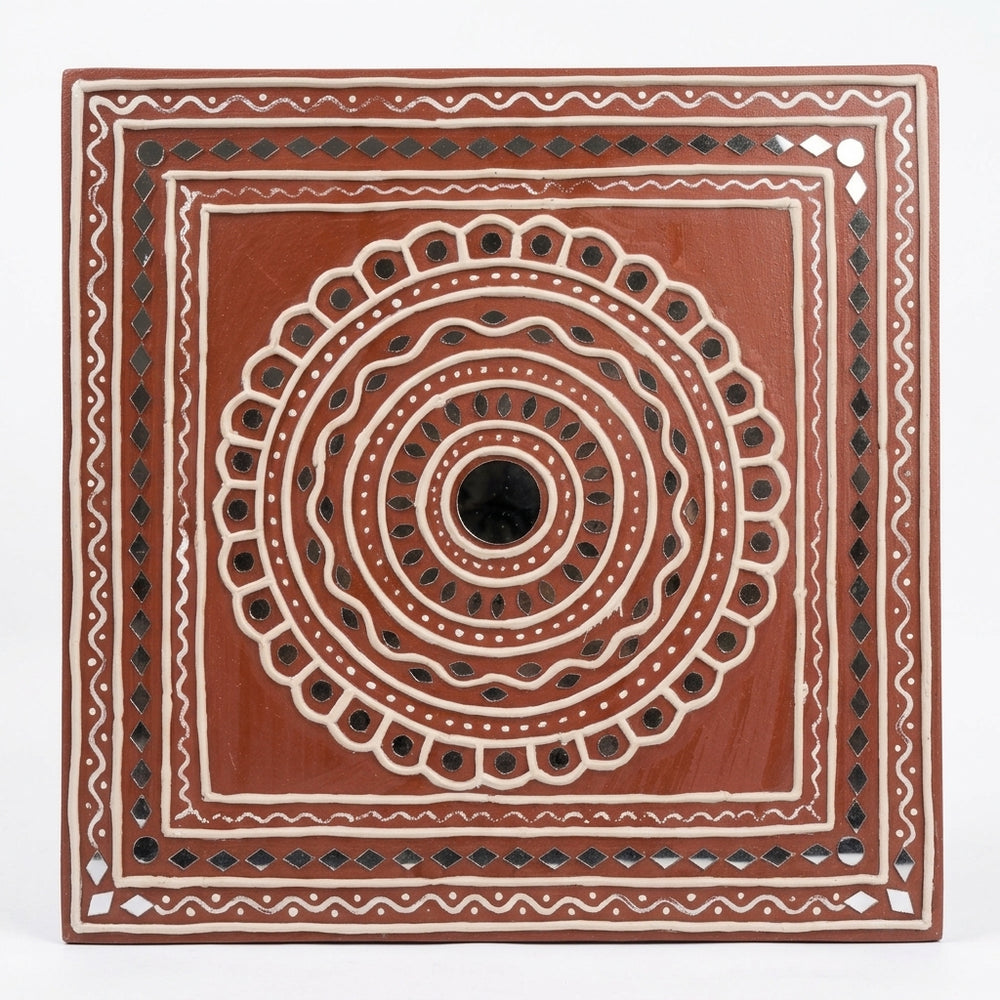 Circular Mandala Lippan Mirror Wall Art