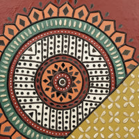 Traditional Square Lippan Mirror Wall Art