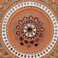 Floral Mandala Lippan Mirror Wall Art