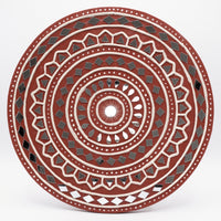 Sacred Earth Mandala Lippan Mirror Wall Art