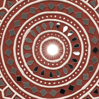 Sacred Earth Mandala Lippan Mirror Wall Art