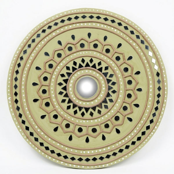 Radiant Mandala Lippan Mirror Wall Art