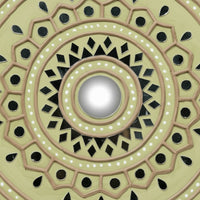 Radiant Mandala Lippan Mirror Wall Art