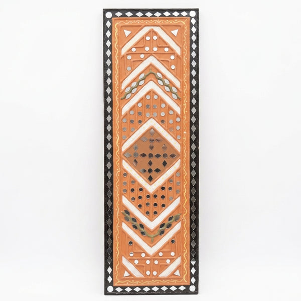 Diamond Motif Lippan Mirror Wall Art