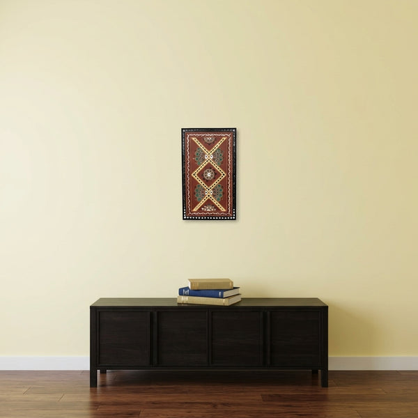 Geometric Heritage Lippan Mirror Wall Art