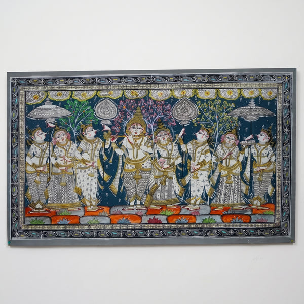 Radha Krishna Raas Leela – Pattachitra Painting