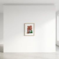 Tree, Bird and Peacocks – Gond Paper Painting