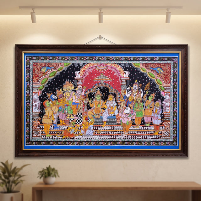 Sita Ram Darbar – Pattachitra Painting