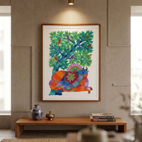 The Spirit of the Forest – Gond Paper Painting