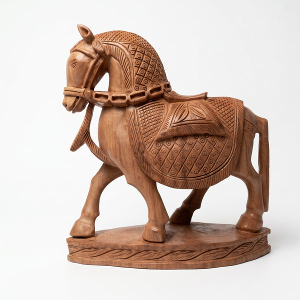 The Majestic Wooden Horse – Wooden Sculpture