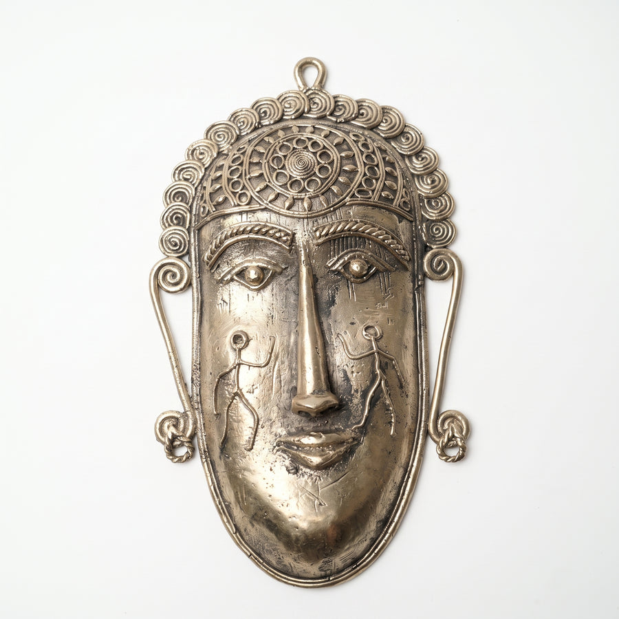 Tribal Face Mask – Dhokra Metal Art