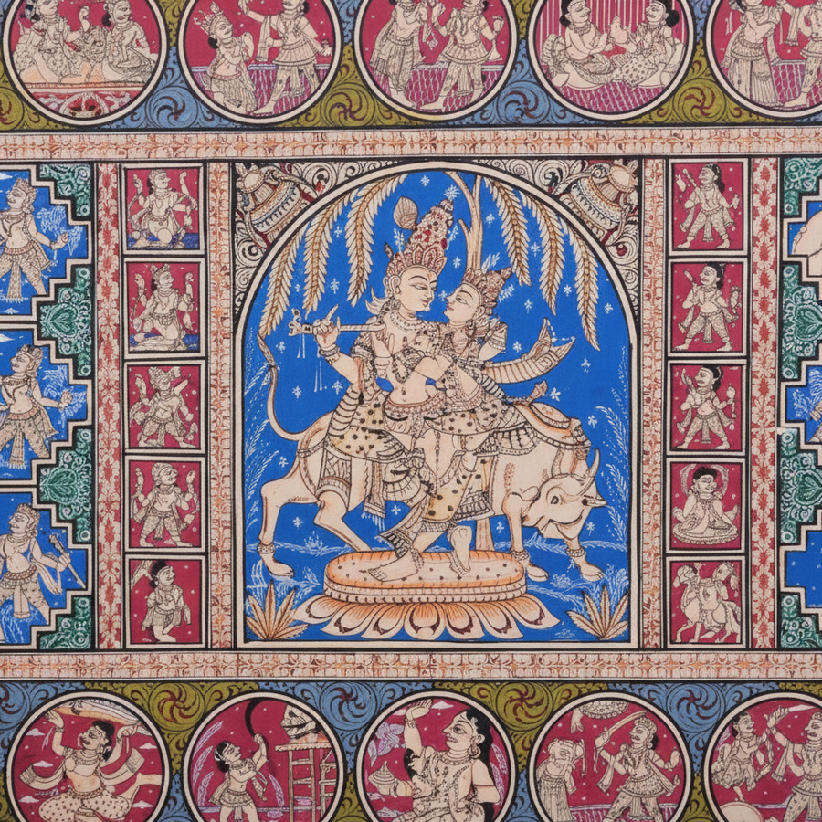 Krishna Ras Leela – Pattachitra Painting