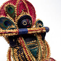 Handmade Dhaana Craft Krishna Idol – Paddy Craft