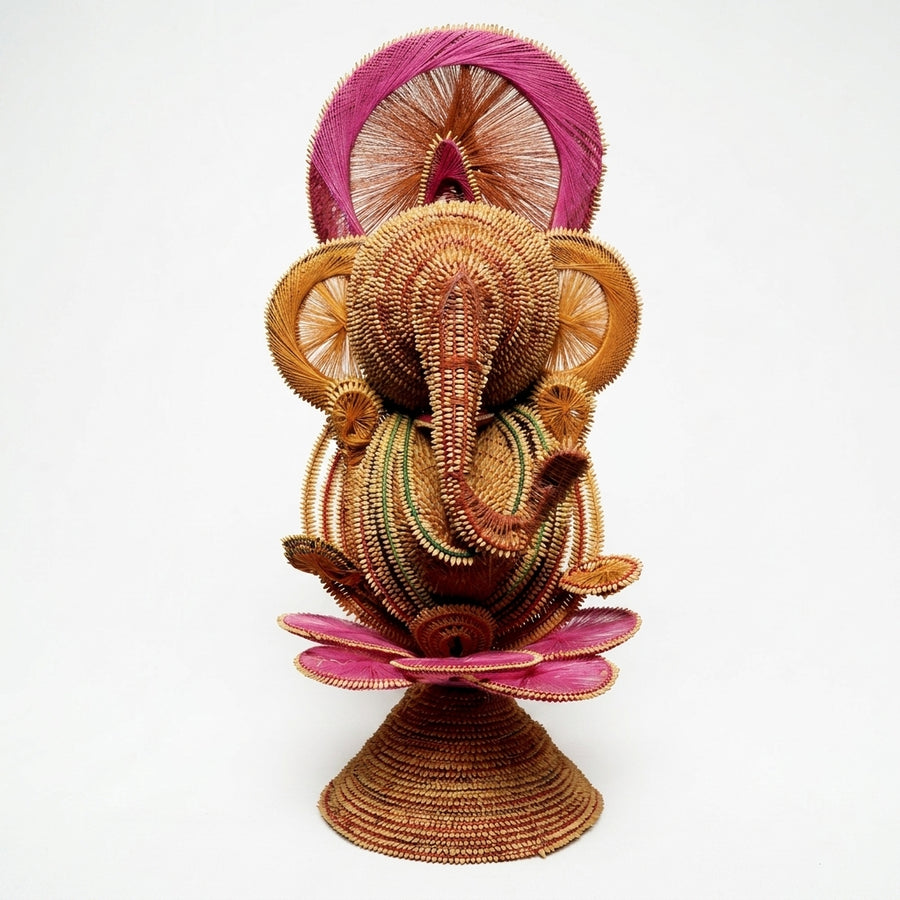 Handmade Dhaana Craft Ganesha Idol – Paddy Craft