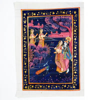 Moonlit Divine Ras Leela – Rajasthani Miniature Painting