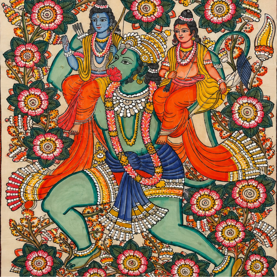 Rama, Lakshman & Hanuman – Tholu Bommalata Leather Craft