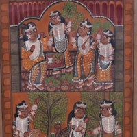 Lord Krishna – Kalighat Painting