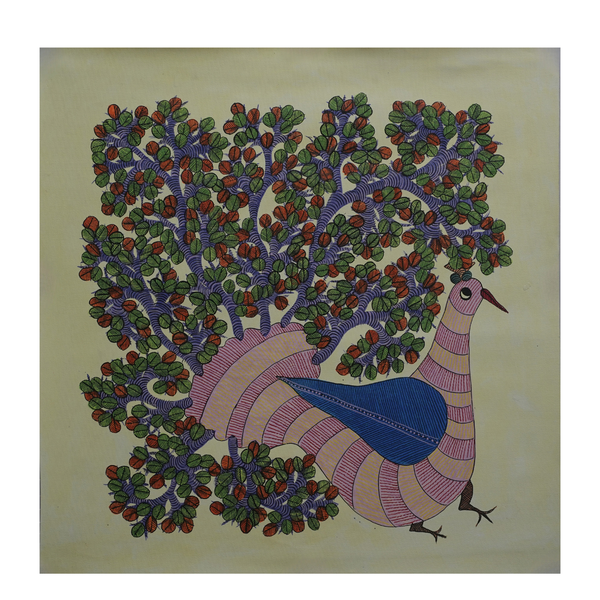 Wings of Life – Gond Canvas Painting