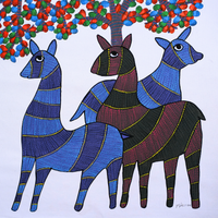 Vriksha Shringa – Gond Canvas Painting