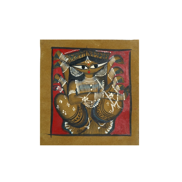 Divine Goddess Durga – Kalighat Painting