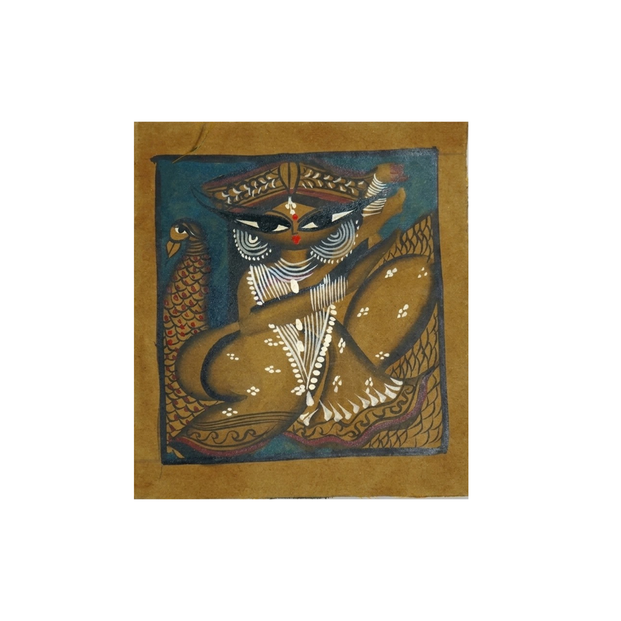 The Victorious Goddess – Kalighat Painting