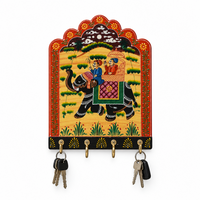 Elephant Key Hook – Rajasthani Miniature Painting