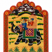 Elephant Key Hook – Rajasthani Miniature Painting