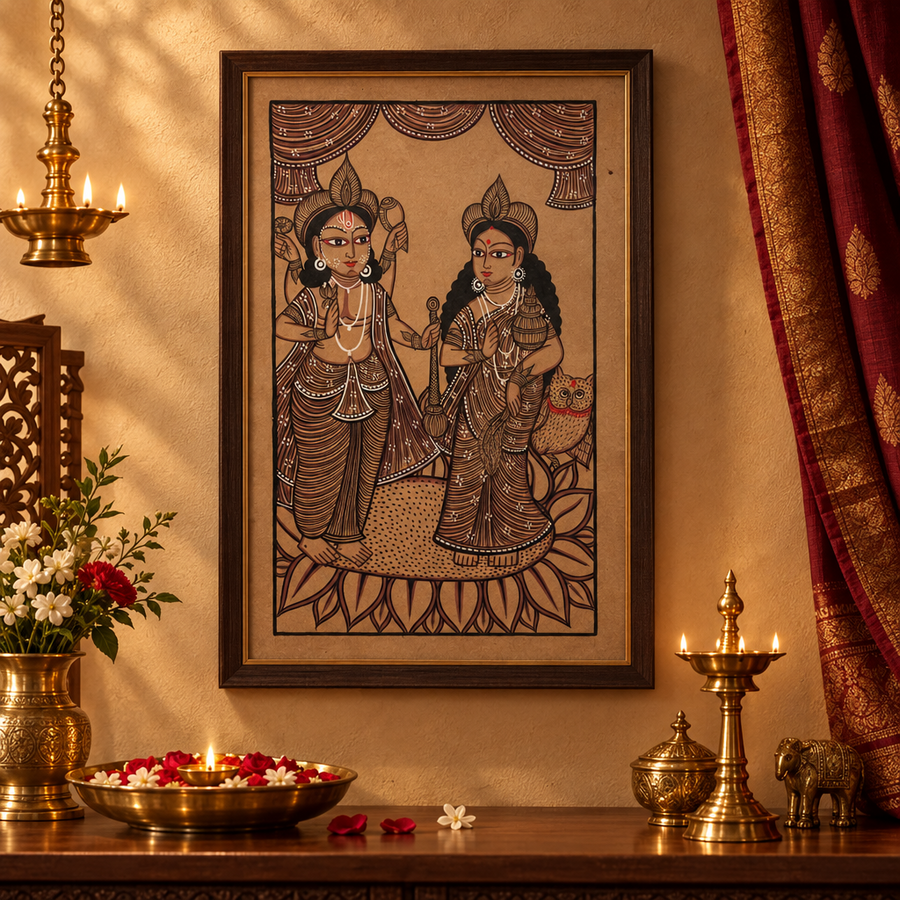 Lakshmi Narayan2 – Kalighat Painting