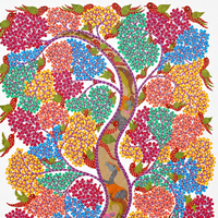 Forest of Life – Gond Wildlife Painting
