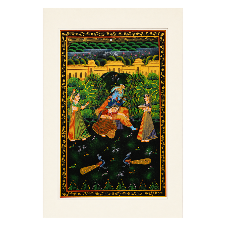 Krishna's Musical Reverie – Pichwai Painting
