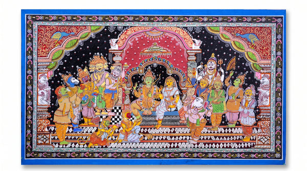 Sita Ram Darbar – Pattachitra Painting