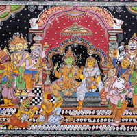 Sita Ram Darbar – Pattachitra Painting