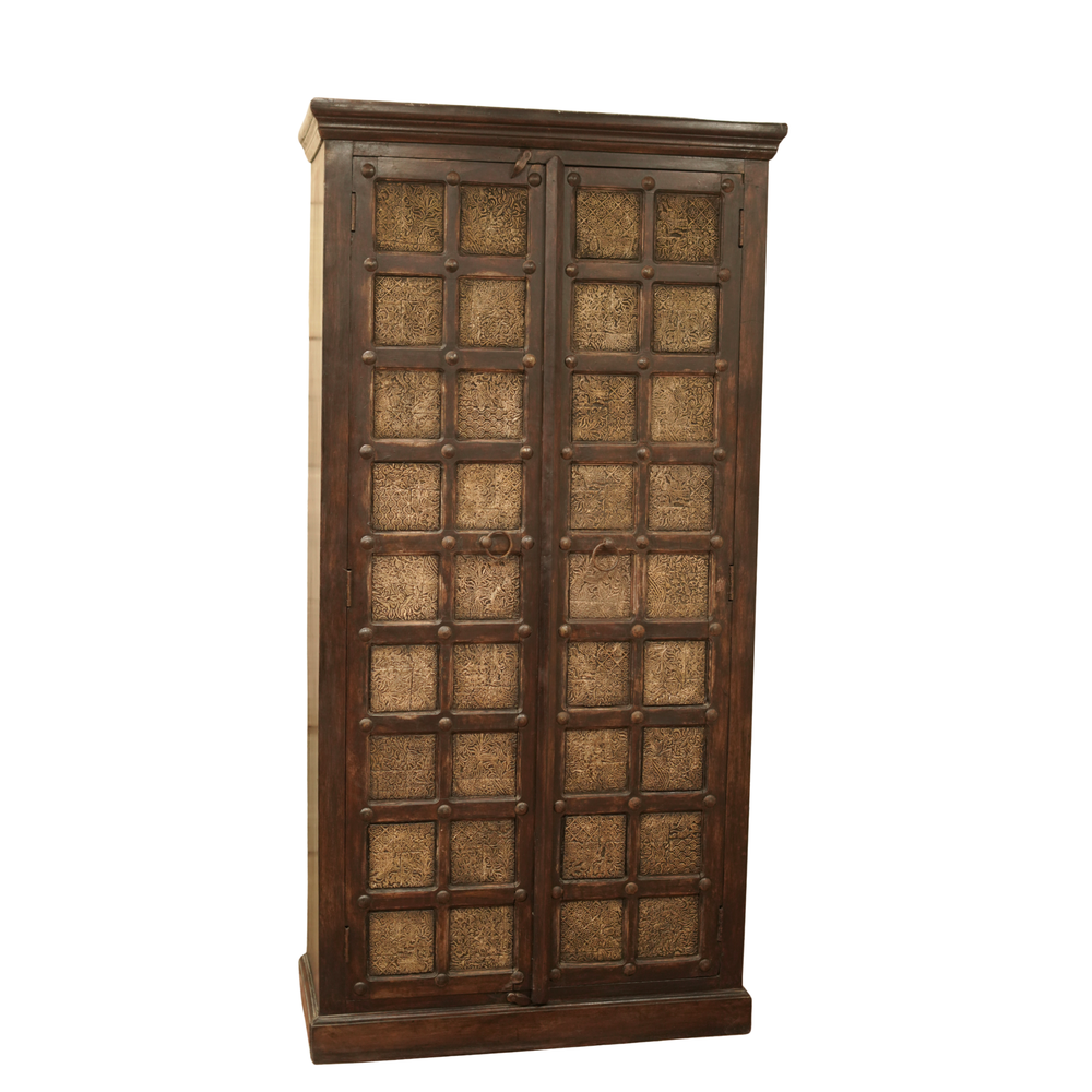 Antique Jali Panel Cabinet - Wooden Furniture, handmade wooden furniture from India